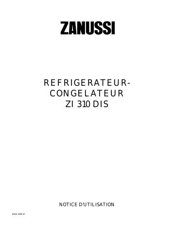 Zanussi ZI 310 DIS Manuel utilisateur | Fixfr