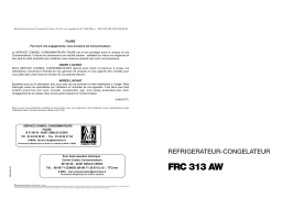 Faure FRC313AW1 Manuel utilisateur