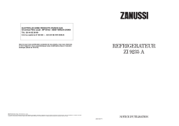 Zanussi ZI9235A Manuel utilisateur