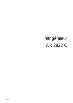 ARTHUR MARTIN ELECTROLUX AR2922C Manuel utilisateur