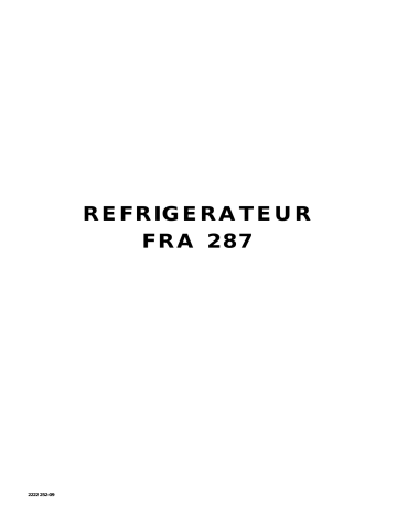 Faure FRA287W Manuel utilisateur | Fixfr