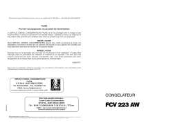 Faure FCV223AW Manuel utilisateur