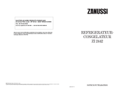 Zanussi ZI 2442 Manuel utilisateur