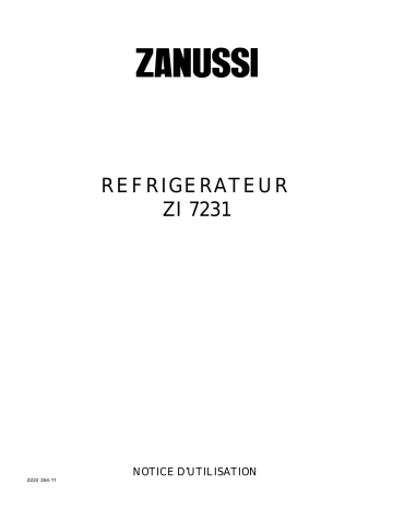 Zanussi ZI 7231 Manuel utilisateur | Fixfr