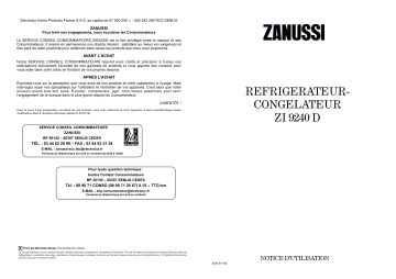 Zanussi ZI9240D Manuel utilisateur | Fixfr