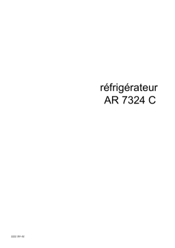 ARTHUR MARTIN ELECTROLUX AR7324C Manuel utilisateur