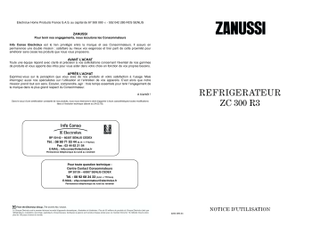 Zanussi ZC300R3 Manuel utilisateur | Fixfr