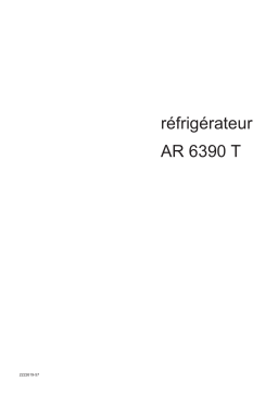 ARTHUR MARTIN ELECTROLUX AR6390T Manuel utilisateur