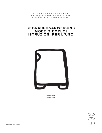 ERO2386 | Electrolux ERO1686 Manuel utilisateur | Fixfr