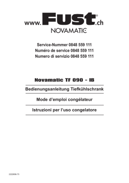 Novamatic TF090-IB Manuel utilisateur