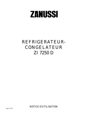 Zanussi ZI7250D Manuel utilisateur | Fixfr