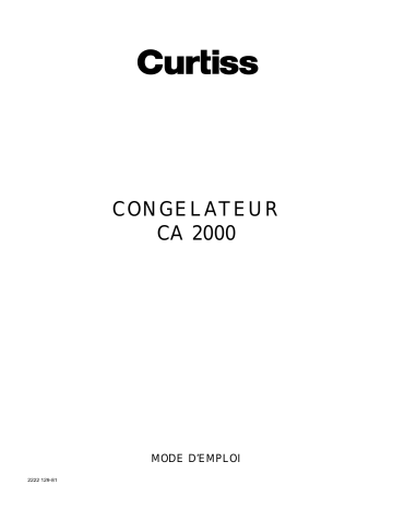 Curtiss CA2000 Manuel utilisateur | Fixfr