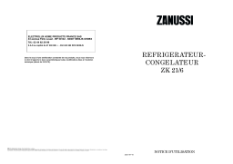 Zanussi ZK21/6 Manuel utilisateur