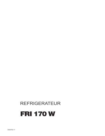 Faure FRI170W Manuel utilisateur | Fixfr