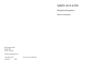 AEG S2574DTS8 Manuel utilisateur | Fixfr