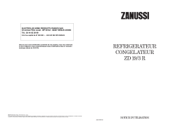 Zanussi ZD19/3R Manuel utilisateur