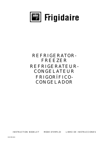Frigidaire RF2252C Manuel utilisateur | Fixfr