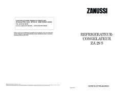 Zanussi ZA29S Manuel utilisateur