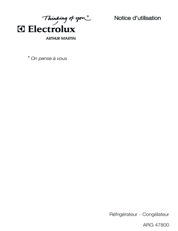 ARTHUR MARTIN ELECTROLUX ARG47800 Manuel utilisateur | Fixfr