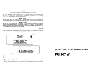 Faure FRI307W Manuel utilisateur | Fixfr