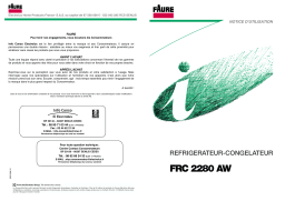 Faure FRC2280AW Manuel utilisateur