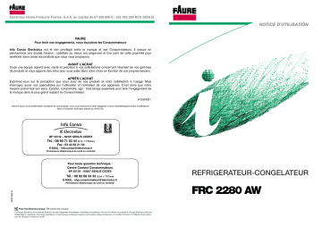 Faure FRC2280AW Manuel utilisateur | Fixfr