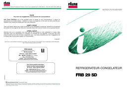 Faure FRB29SD Manuel utilisateur