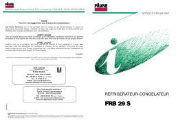 Faure FRB29S Manuel utilisateur