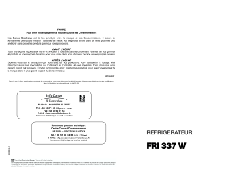 Faure FRI337W Manuel utilisateur | Fixfr