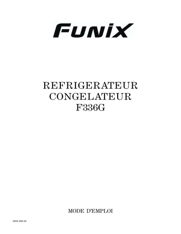 Funix F336G Manuel utilisateur | Fixfr