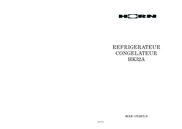 Horn HK32A Manuel utilisateur | Fixfr