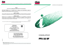 Faure FFU22SF Manuel utilisateur