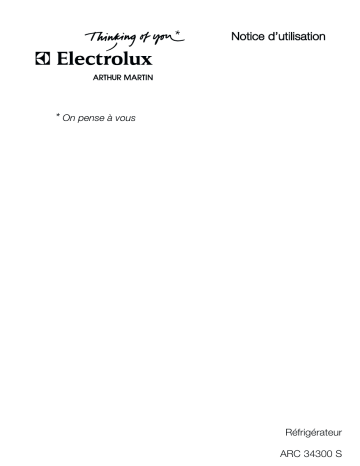 ARTHUR MARTIN ELECTROLUX ARC34300S Manuel utilisateur | Fixfr