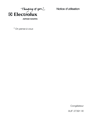 ARTHUR MARTIN ELECTROLUX AUF27391W Manuel utilisateur | Fixfr