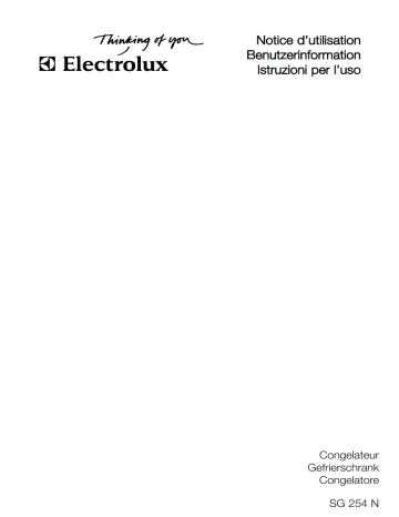 Electrolux SG254N Manuel utilisateur | Fixfr