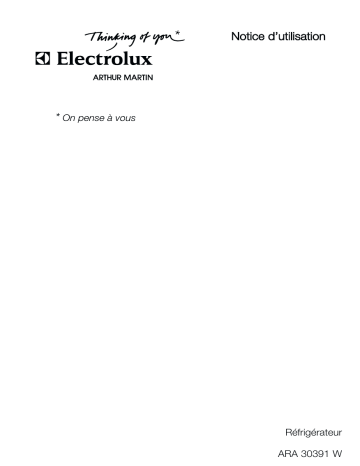 ARTHUR MARTIN ELECTROLUX ARA30391W Manuel utilisateur | Fixfr