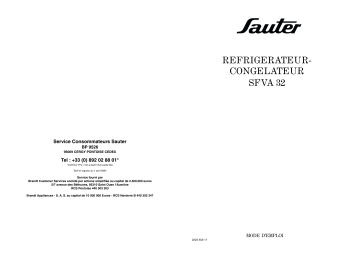 sauter SFVA32 Manuel utilisateur | Fixfr