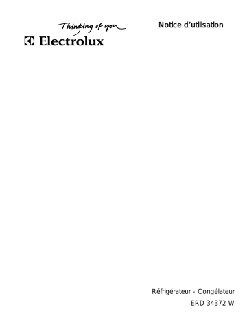 ERD34372X | Electrolux ERD34372W Manuel utilisateur | Fixfr