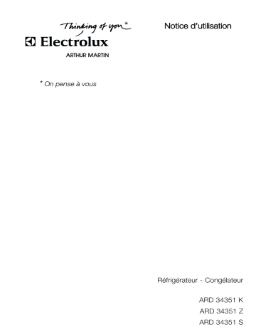 ARD34351S | ARD34351Z | ARTHUR MARTIN ELECTROLUX ARD34351K Manuel utilisateur | Fixfr