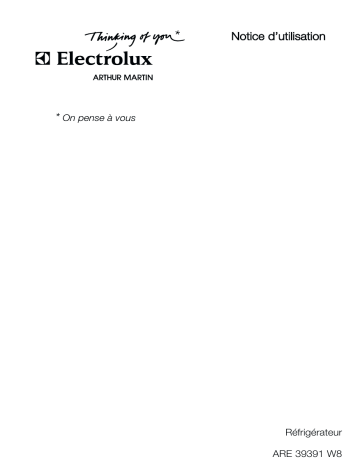 ARTHUR MARTIN ELECTROLUX ARE39391W8 Manuel utilisateur | Fixfr