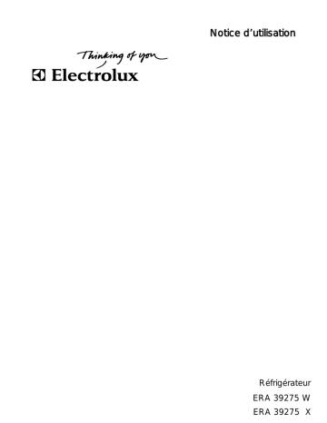 ERA39275W | Electrolux ERA39275X Manuel utilisateur | Fixfr