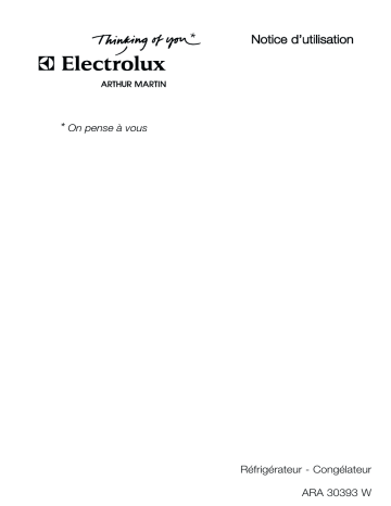 ARTHUR MARTIN ELECTROLUX ARA30393W Manuel utilisateur | Fixfr
