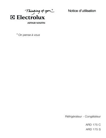 ARTHUR MARTIN ELECTROLUX ARD175C Manuel utilisateur | Fixfr