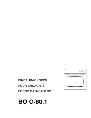 BO G/60.1 WS | BO G/60.1 INOX | Therma BO G/60.1 SW Manuel utilisateur | Fixfr