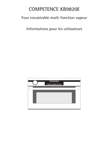 Aeg-Electrolux KB9820E-M Manuel utilisateur | Fixfr