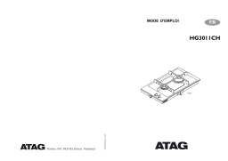 Atag HG3011CH Manuel utilisateur