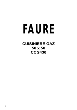 Faure CCG430W1 Manuel utilisateur