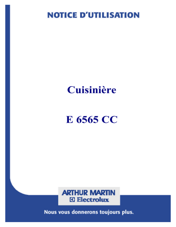 ARTHUR MARTIN ELECTROLUX E6565CCW1ELEC.C.AM Manuel utilisateur | Fixfr