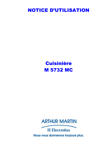ARTHUR MARTIN ELECTROLUX M5732MCW Manuel utilisateur | Fixfr