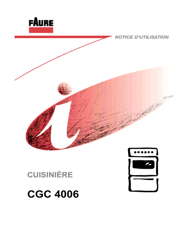 Faure CGC4006W Manuel utilisateur | Fixfr